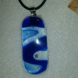 Fused glass pendant